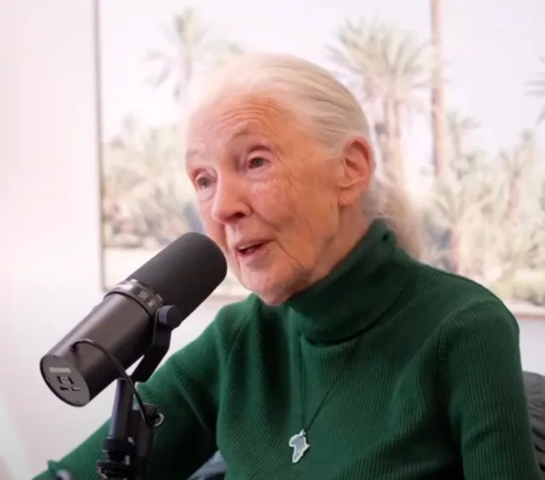 Jane Goodall at Yaletown Podcast Studio